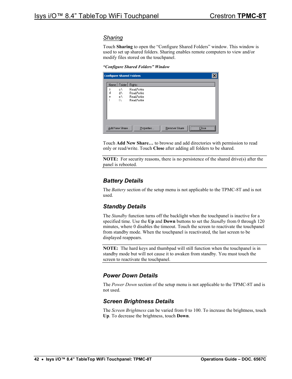 Crestron electronic TPMC-8T User Manual | Page 46 / 82