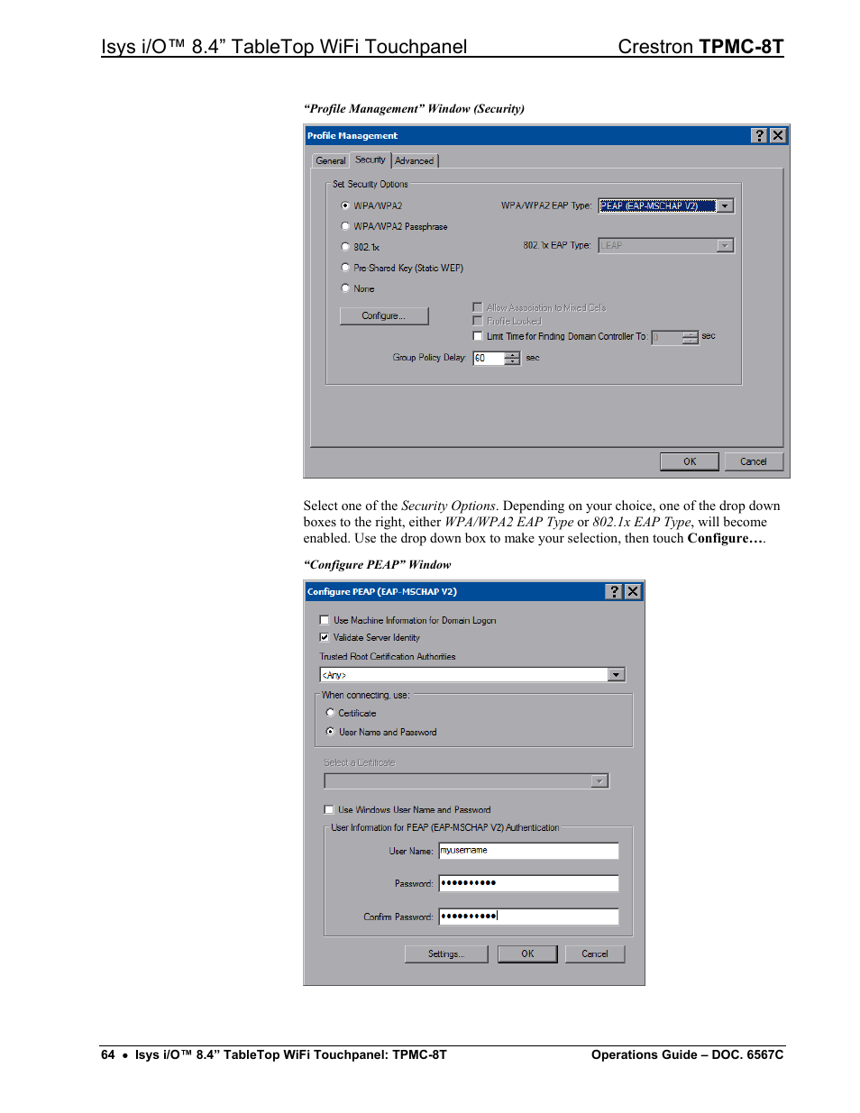Crestron electronic TPMC-8T User Manual | Page 68 / 82