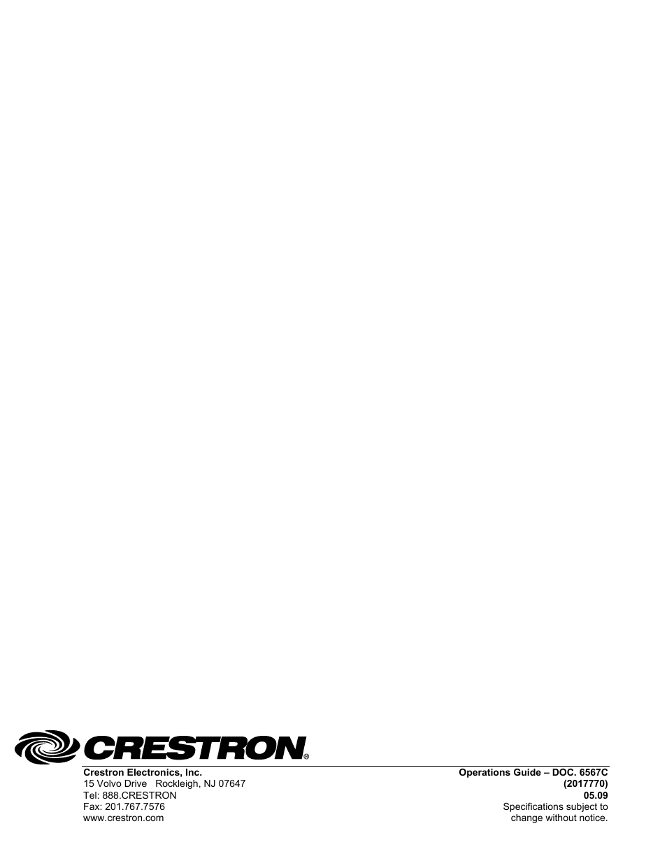 Crestron electronic TPMC-8T User Manual | Page 82 / 82