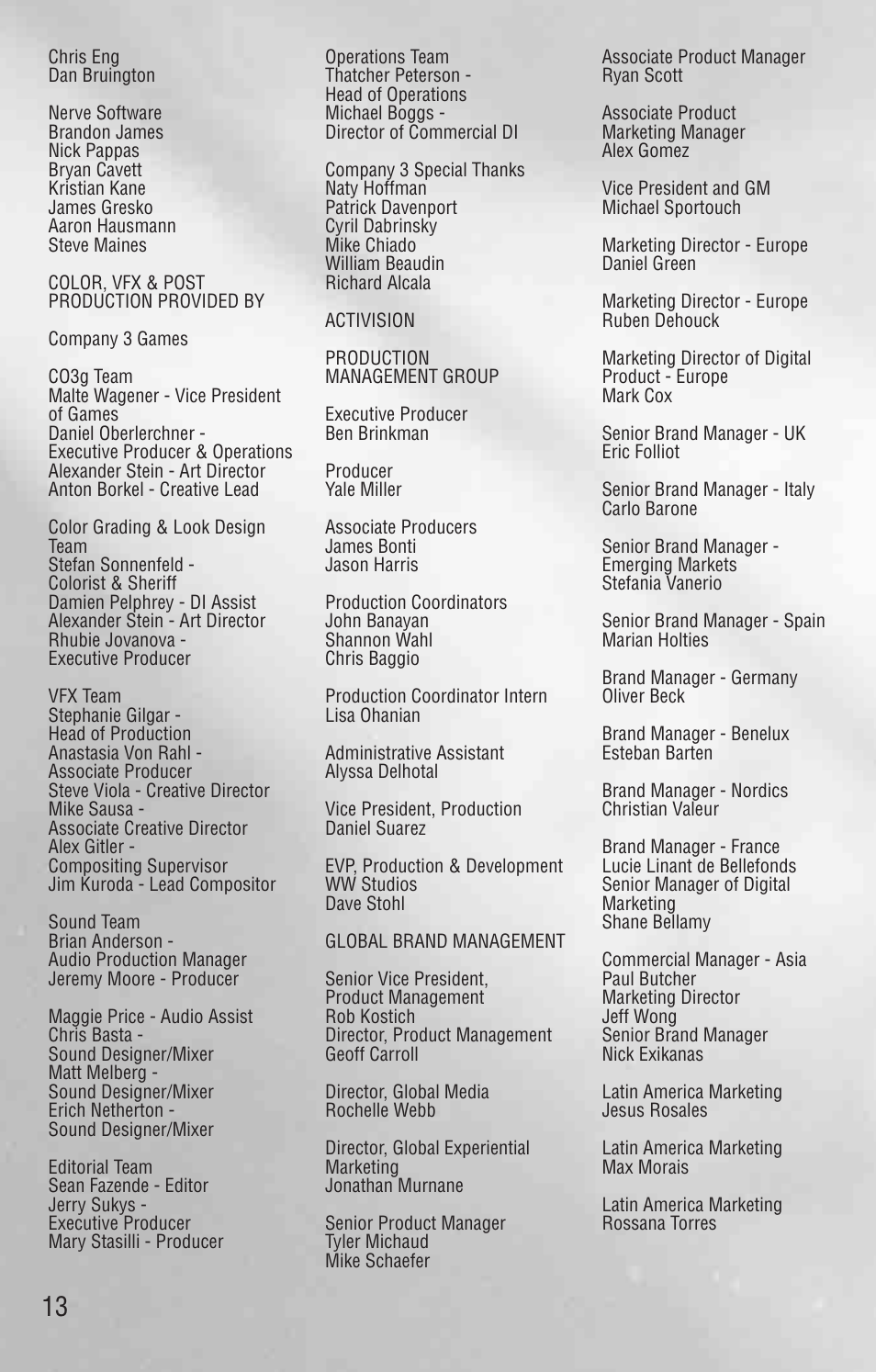 Activision Call of Duty: Black Ops II User Manual | Page 13 / 24