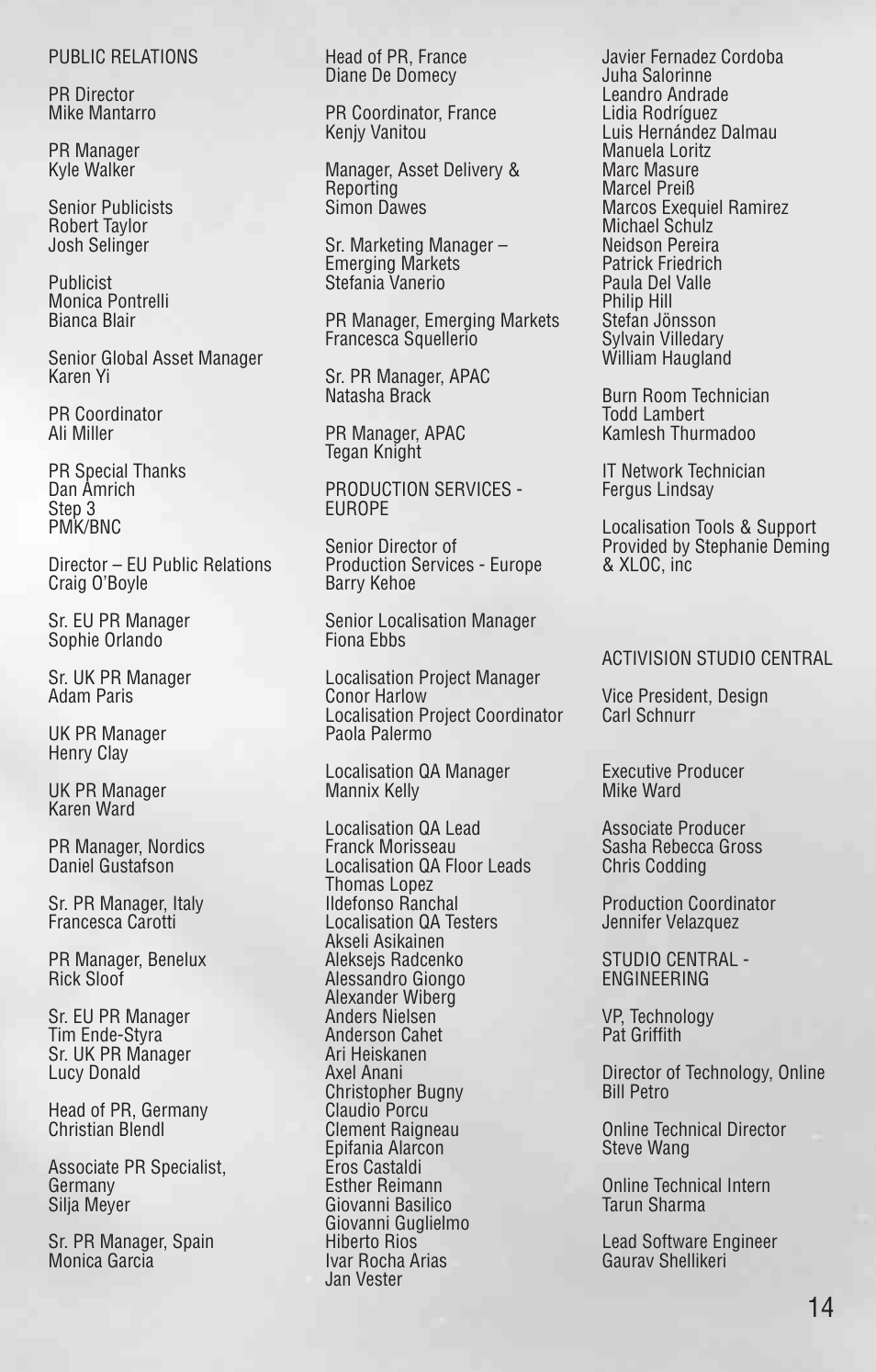Activision Call of Duty: Black Ops II User Manual | Page 14 / 24