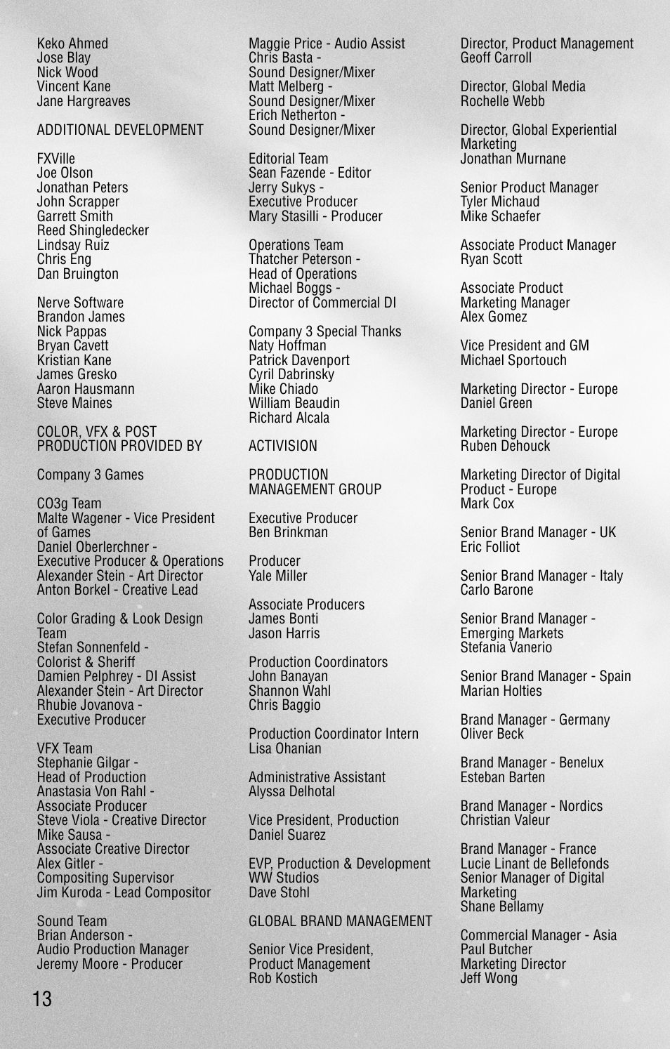 Activision Call of Duty: Black Ops II User Manual | Page 13 / 25