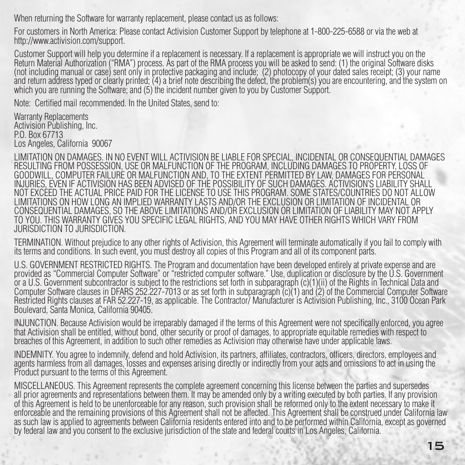 Activision Call of Duty: Modern Warfare 3 User Manual | Page 17 / 18