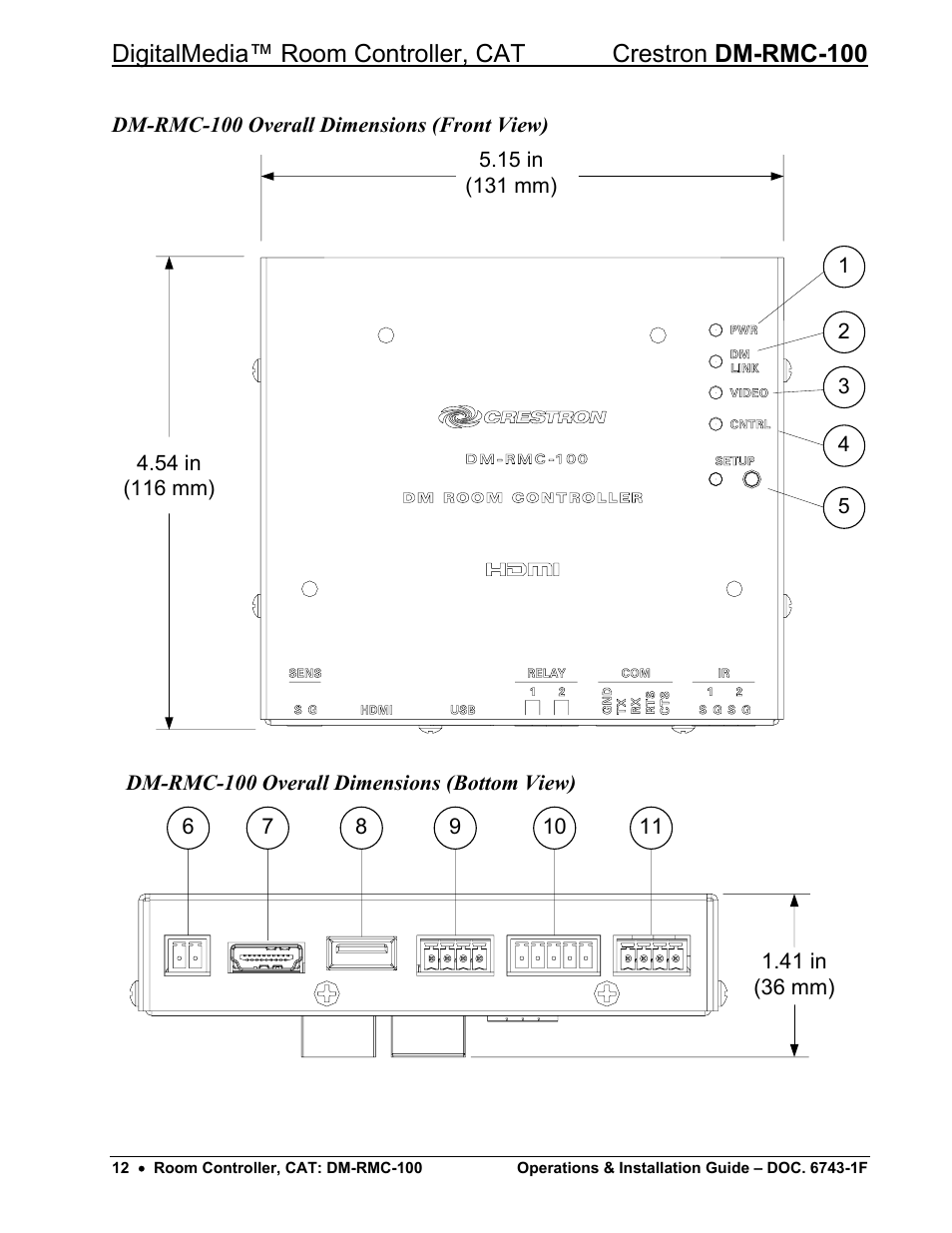 Crestron electronic DigitalMedia Room Controller DM-RMC-100 User Manual | Page 16 / 44