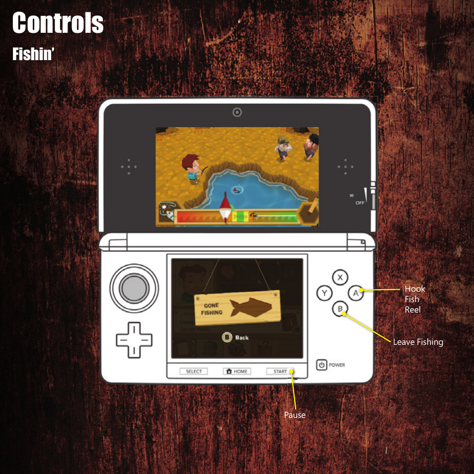 Controls, Fishin | Activision Duck Dynasty User Manual | Page 7 / 10