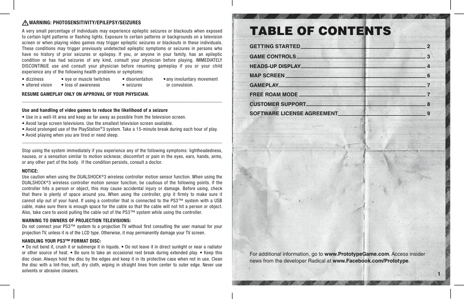 Activision Prototype 2 User Manual | Page 2 / 6