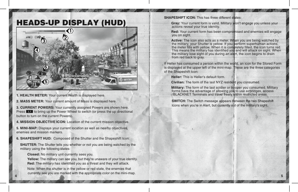 Heads-up display (hud) | Activision Prototype 2 User Manual | Page 4 / 6