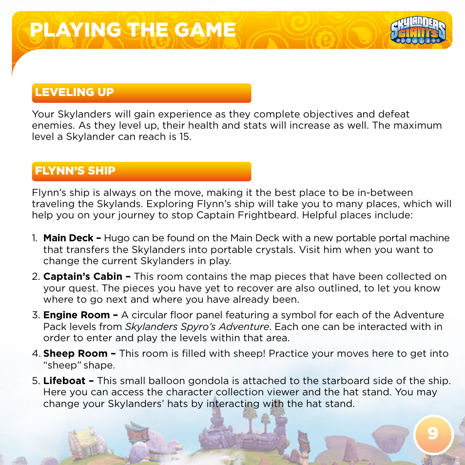 Playing the game | Activision Skylanders Giants User Manual | Page 11 / 14