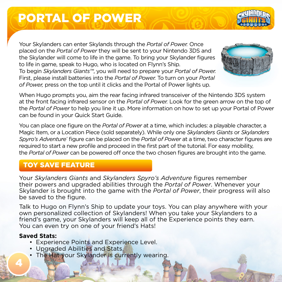 Portal of power | Activision Skylanders Giants User Manual | Page 6 / 14