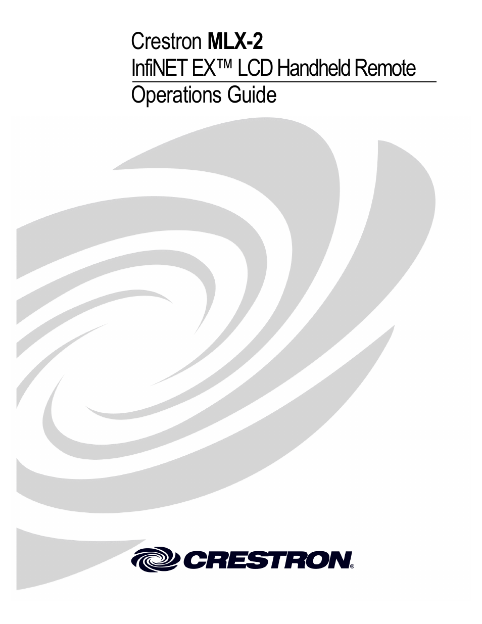 Crestron electronic infiNET EX MLX-2 User Manual | 28 pages