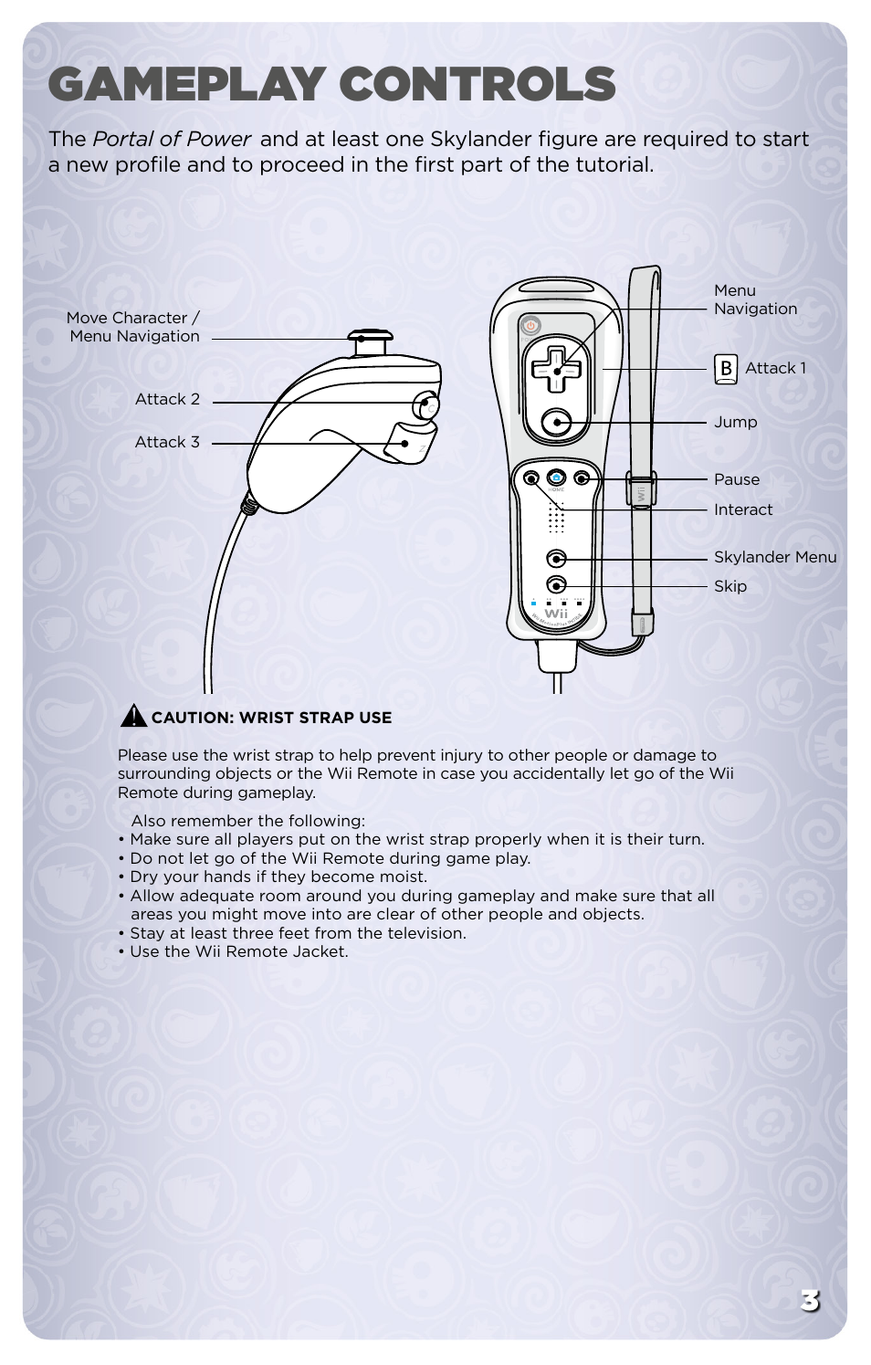 Gameplay controls | Activision Skylanders SWAP Force User Manual | Page 5 / 13