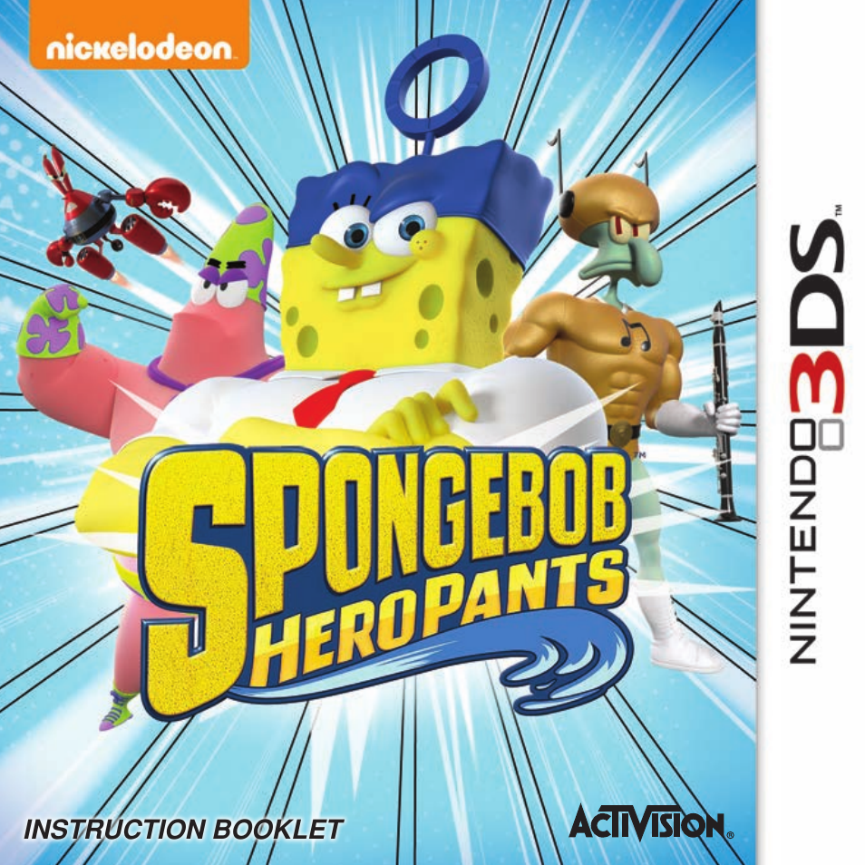 Activision SpongeBob HeroPants User Manual | 8 pages