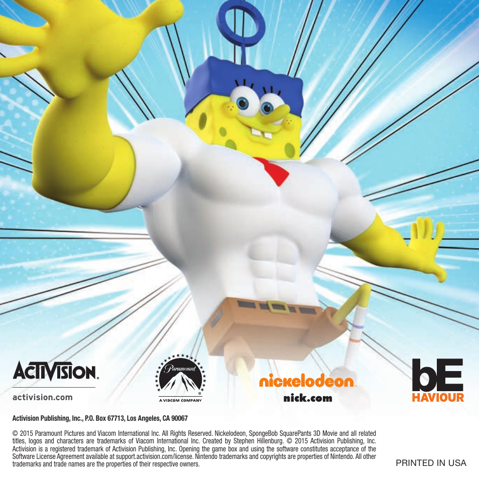 Activision SpongeBob HeroPants User Manual | Page 8 / 8