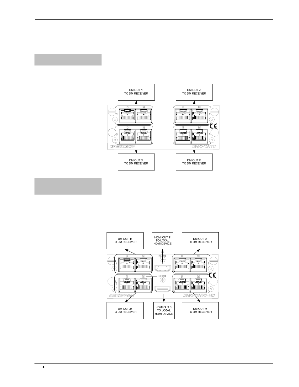 Output cards, Dmc-cato quad dm output card for dm switchers o, 8x8 digitalmedia™ switcher crestron dm-md8x8 | Crestron electronic DM-MD8X8 User Manual | Page 68 / 112