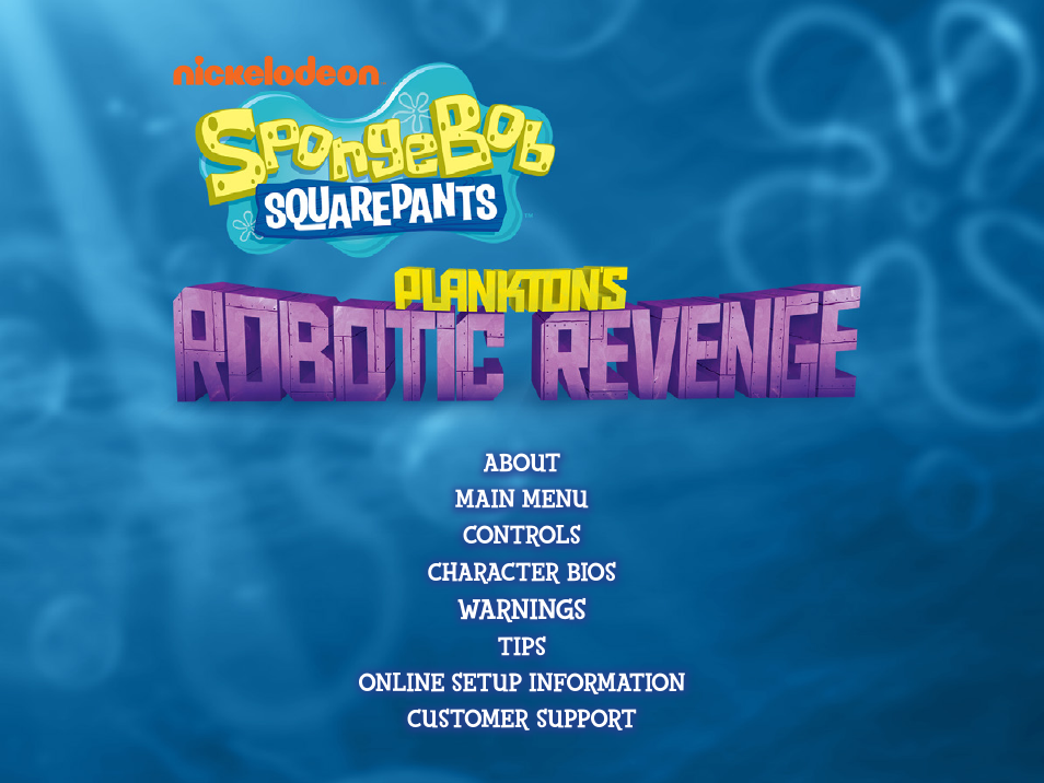 Activision SpongeBob SquarePants: Plankton's Robotic Revenge User Manual | Page 2 / 13