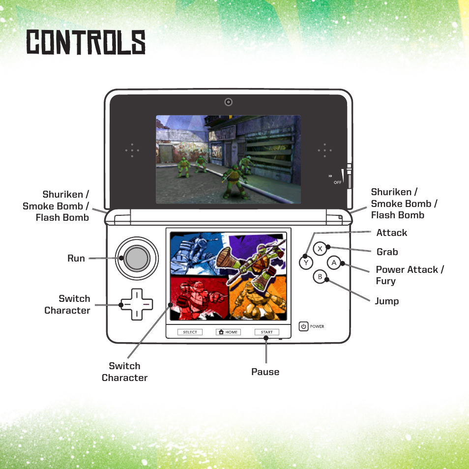 Controls | Activision Teenage Mutant Ninja Turtles User Manual | Page 6 / 7