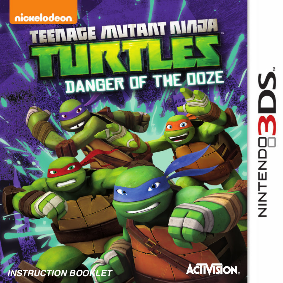Activision Teenage Mutant Ninja Turtles - Danger of the Ooze User Manual | 12 pages