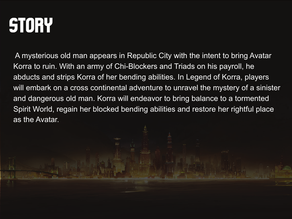 Story | Activision The Legend of Korra User Manual | Page 6 / 14