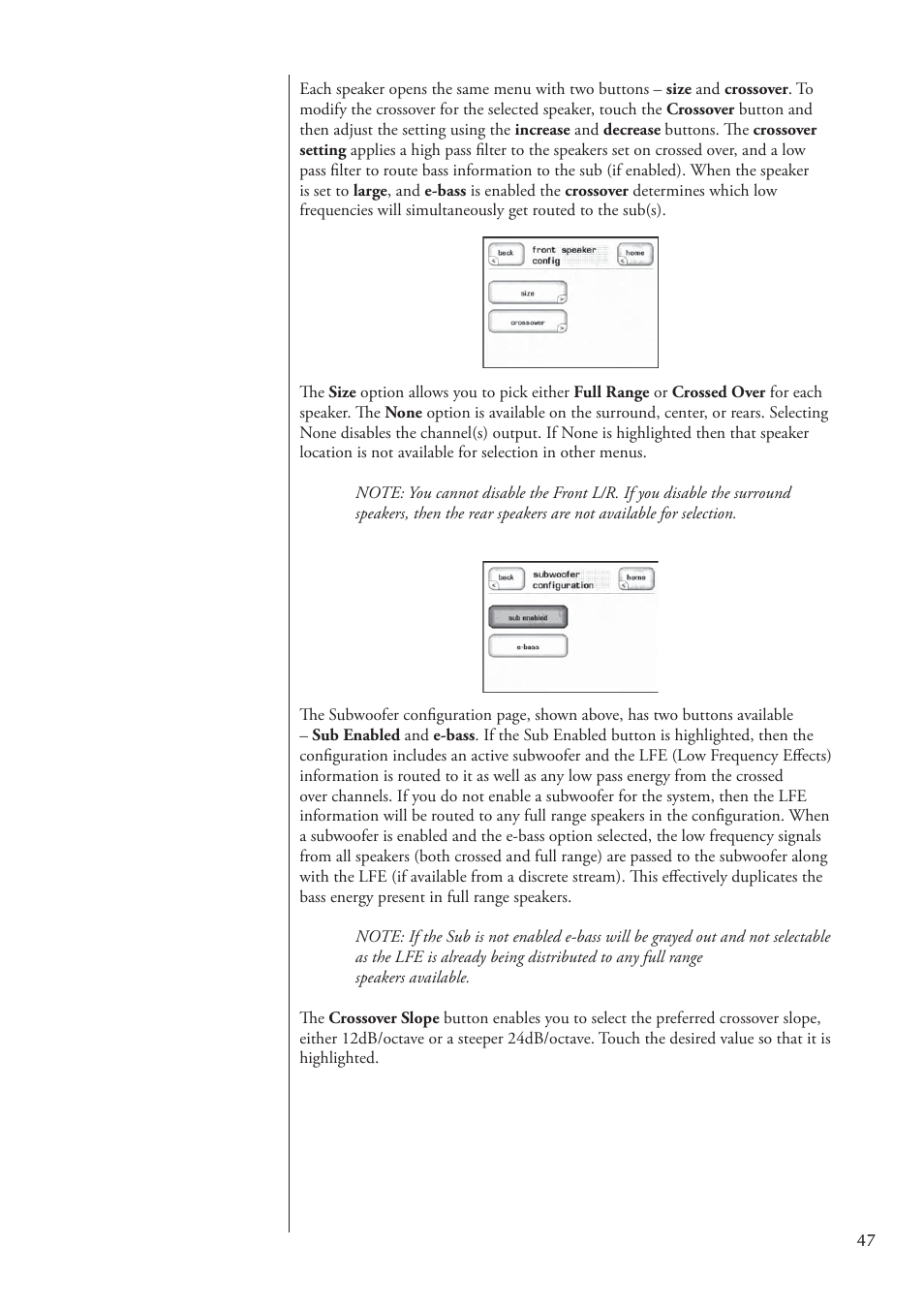 Classe Audio Surround Sound Processor SSP-800 User Manual | Page 47 / 68