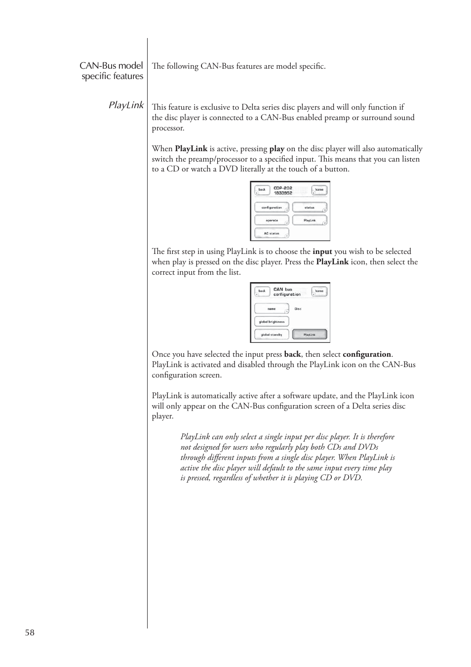 Classe Audio Surround Sound Processor SSP-800 User Manual | Page 58 / 68