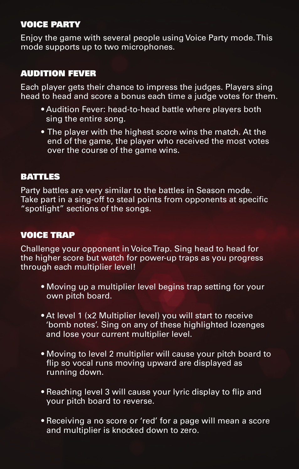 Activision The Voice User Manual | Page 8 / 10