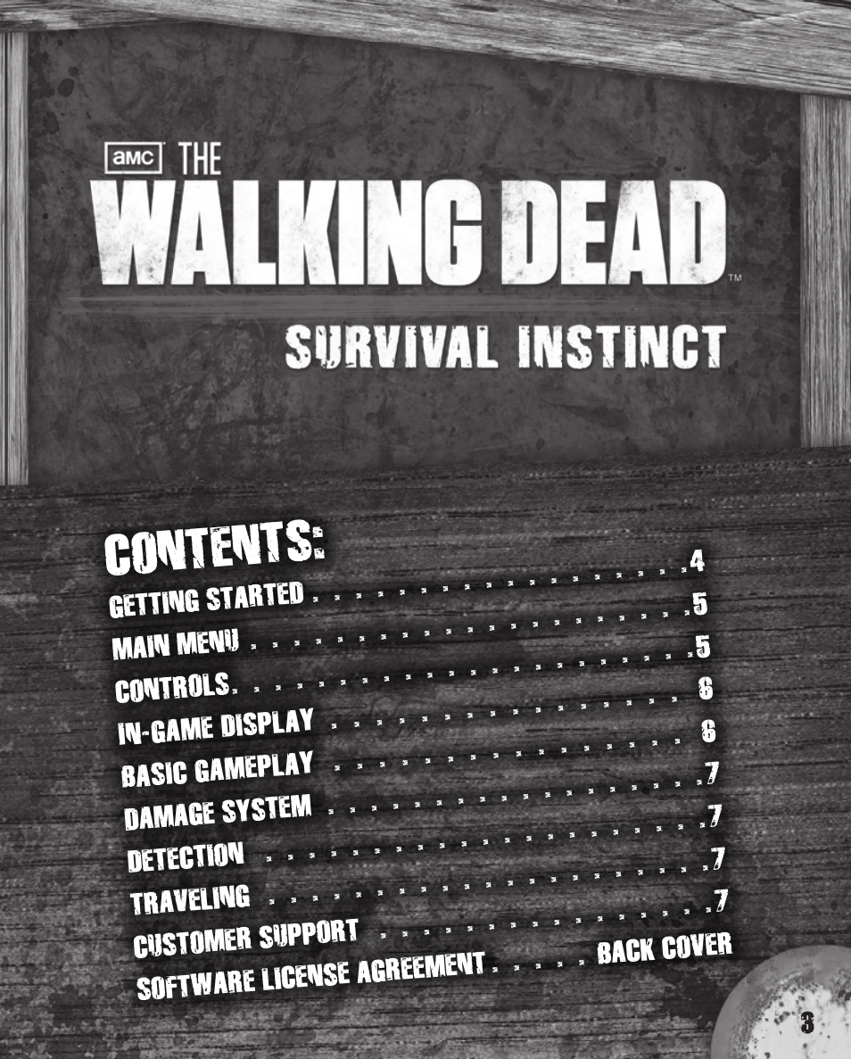 Activision The Walking Dead: Survival Instinct User Manual | Page 3 / 8