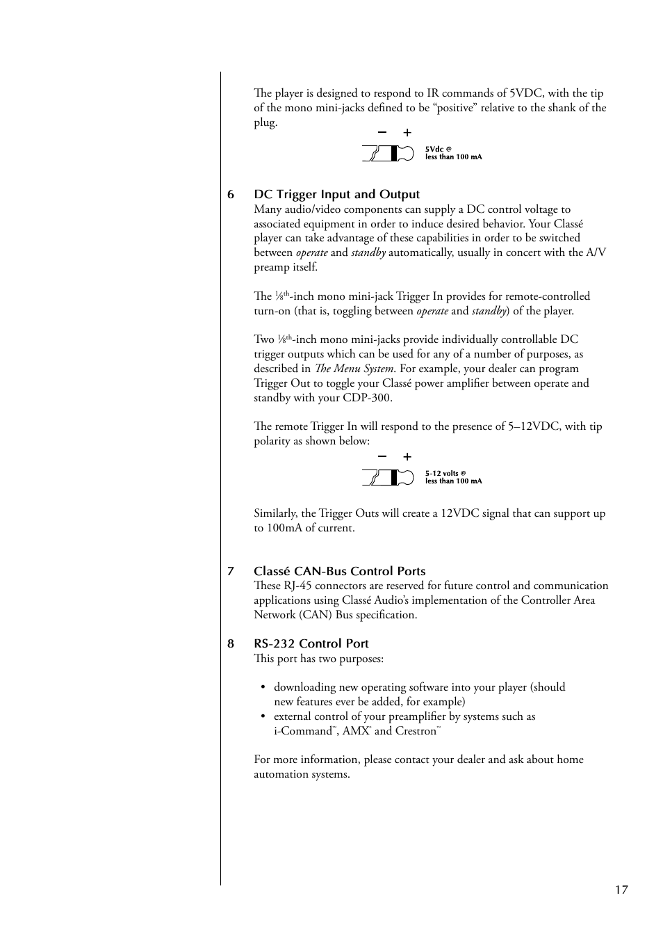 Classe Audio CDP-300 User Manual | Page 17 / 50