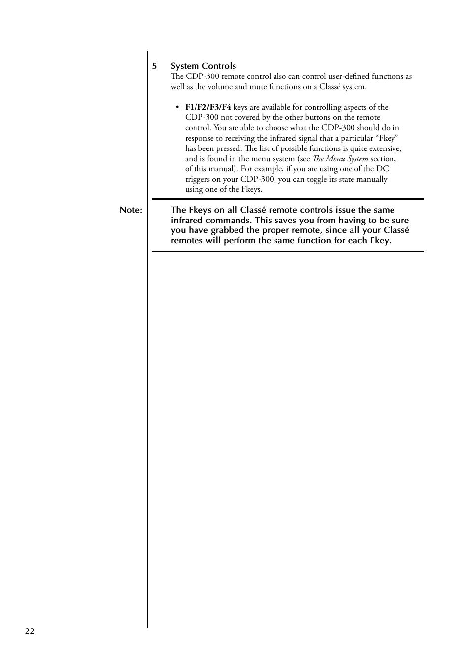 Classe Audio CDP-300 User Manual | Page 22 / 50