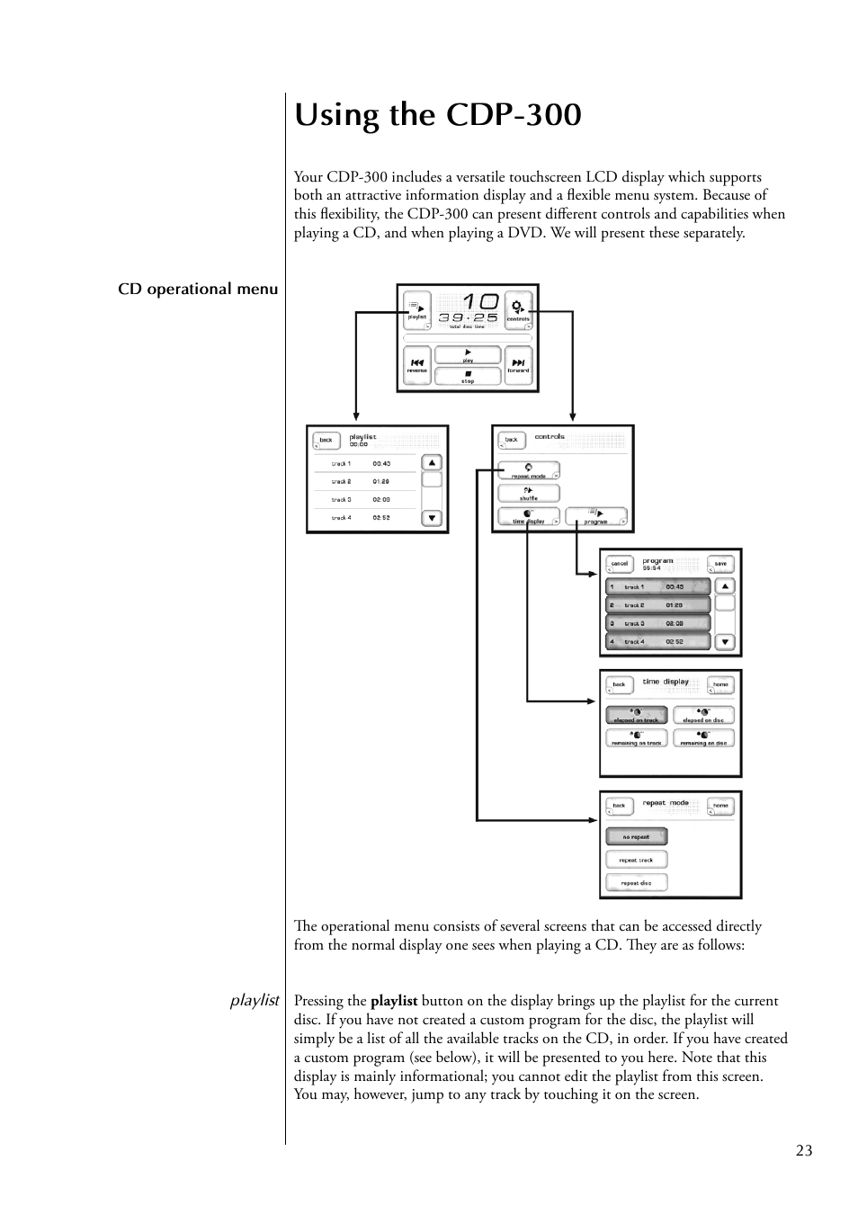 Using the cdp-300 | Classe Audio CDP-300 User Manual | Page 23 / 50