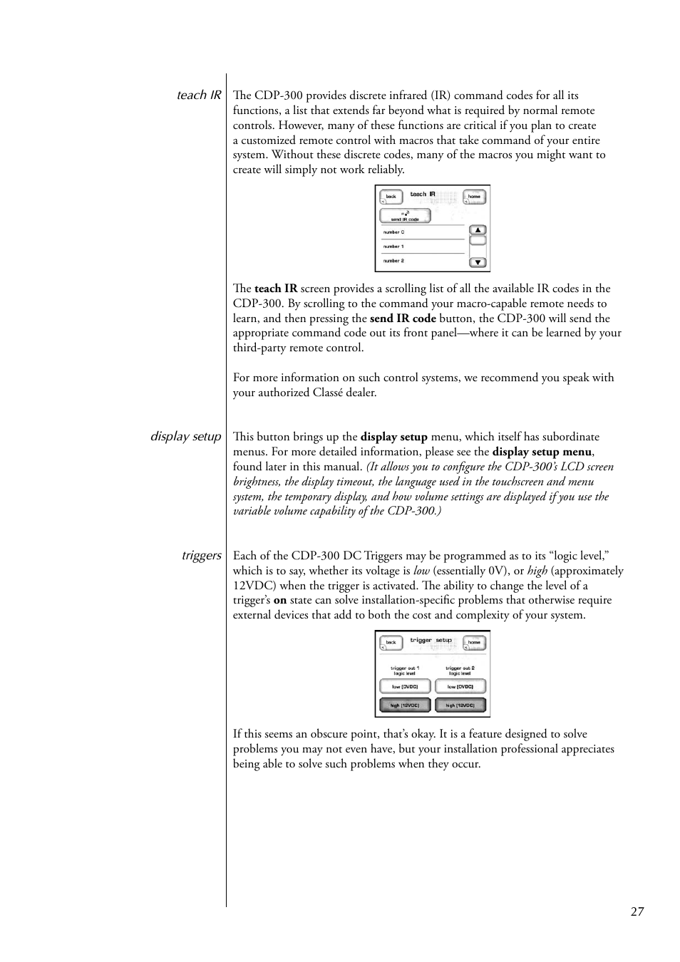 Classe Audio CDP-300 User Manual | Page 27 / 50