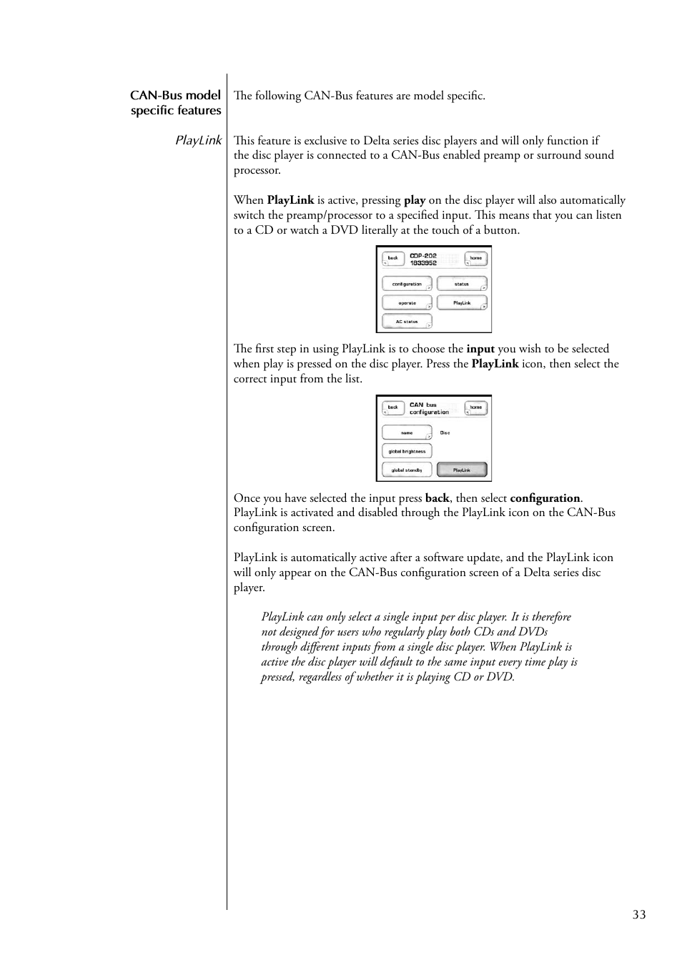 Classe Audio CDP-300 User Manual | Page 33 / 50