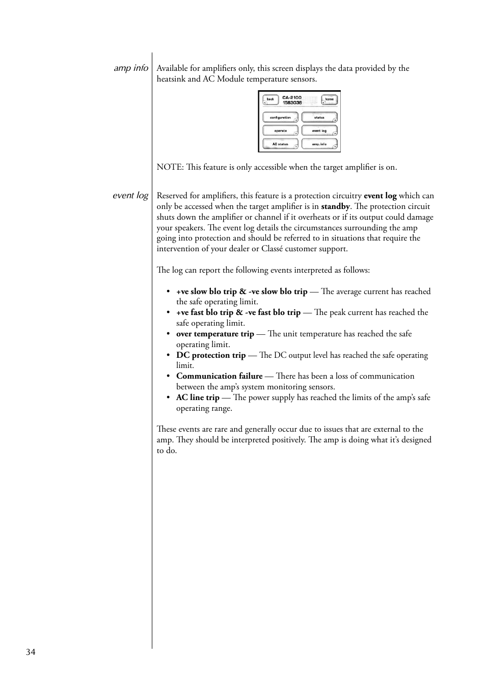 Classe Audio CDP-300 User Manual | Page 34 / 50