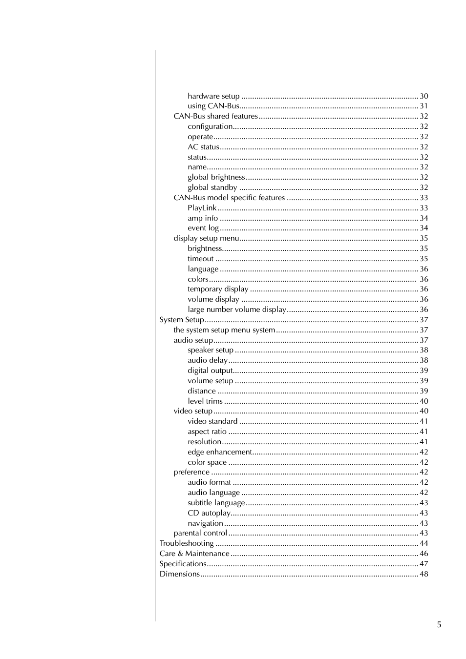 Classe Audio CDP-300 User Manual | Page 5 / 50