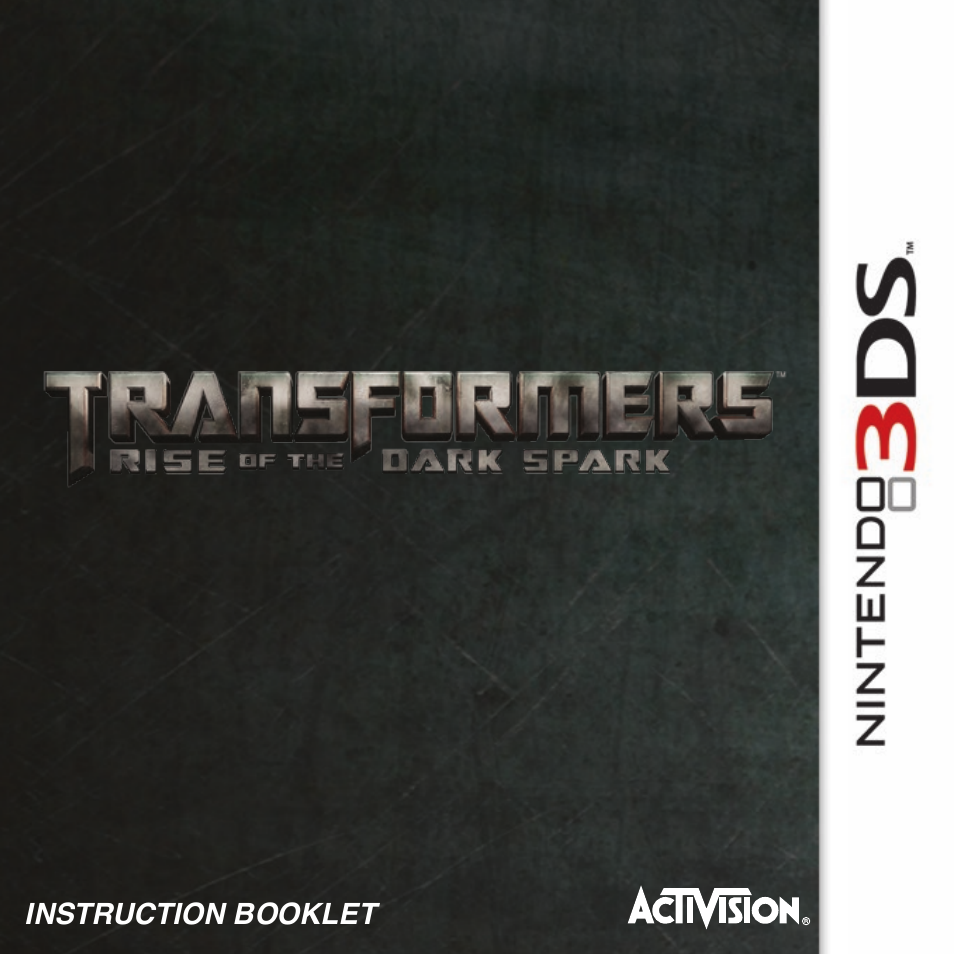 Activision Transformers: Rise of the Dark Spark User Manual | 6 pages