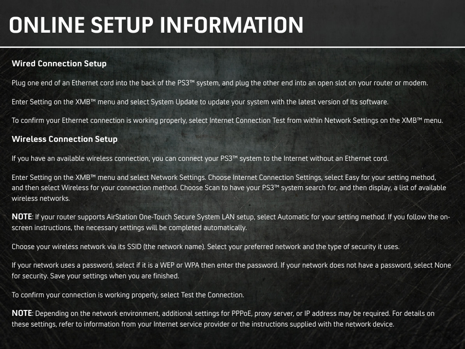 Online setup information | Activision Transformers: Rise of the Dark Spark User Manual | Page 10 / 12