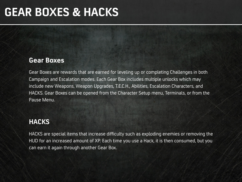 Gear boxes & hacks | Activision Transformers: Rise of the Dark Spark User Manual | Page 5 / 12