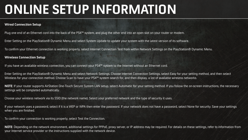 Online setup information | Activision Transformers: Rise of the Dark Spark User Manual | Page 3 / 8