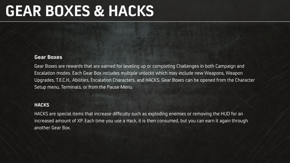 Gear boxes & hacks | Activision Transformers: Rise of the Dark Spark User Manual | Page 6 / 8