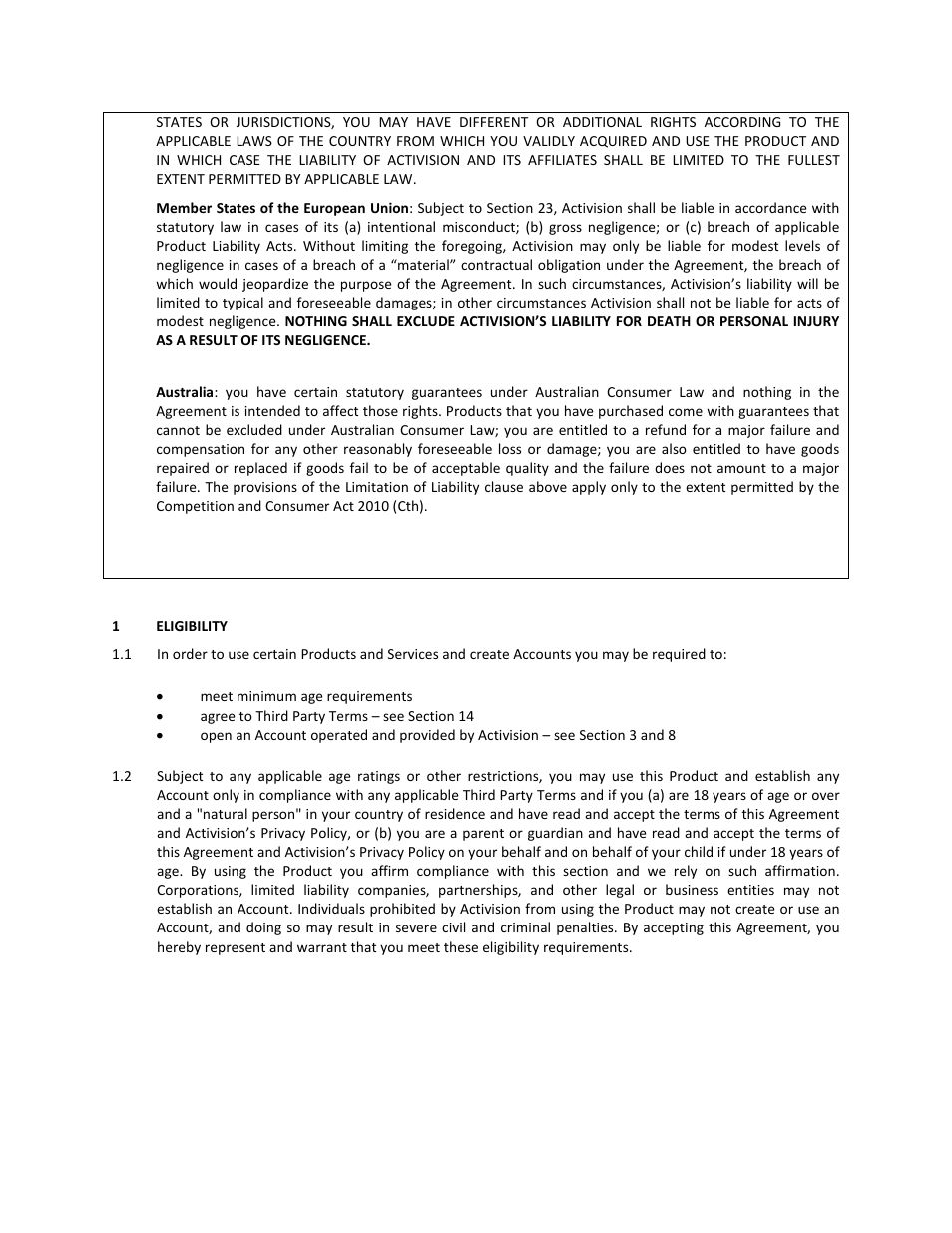 1 eligibility | Activision Wipeout Create & Crash User Manual | Page 4 / 21