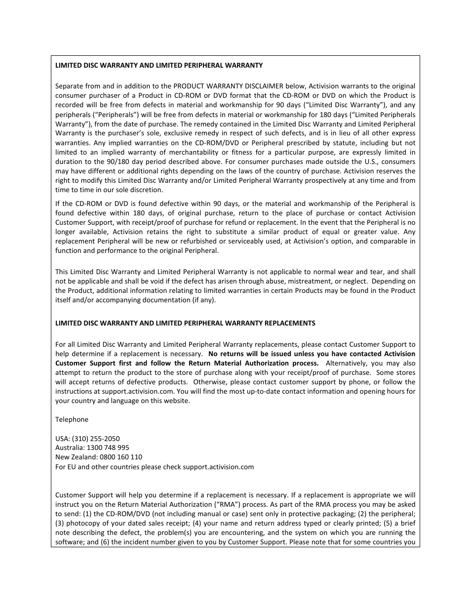 Activision Cabela's African Adventures User Manual | Page 2 / 22