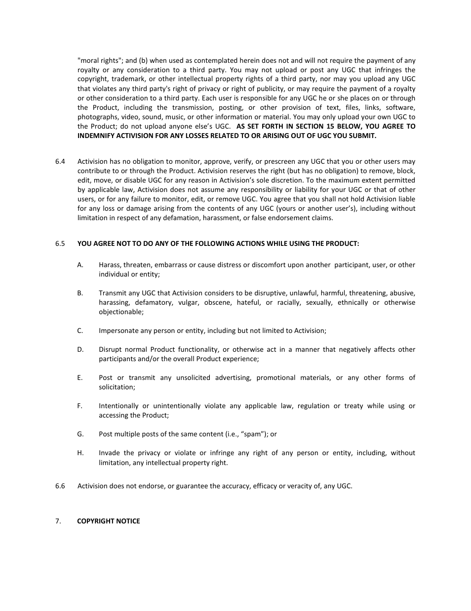 Copyright notice | Activision Cabela's African Adventures User Manual | Page 9 / 22
