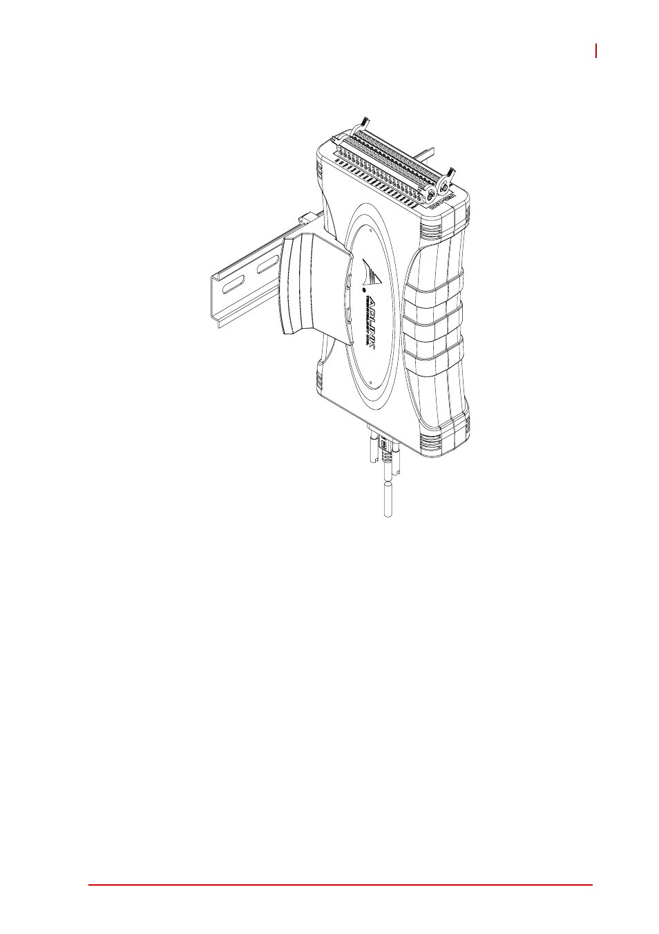 Figure 2-12, Module rail-mounted | ADLINK USB-1903 User Manual | Page 33 / 84