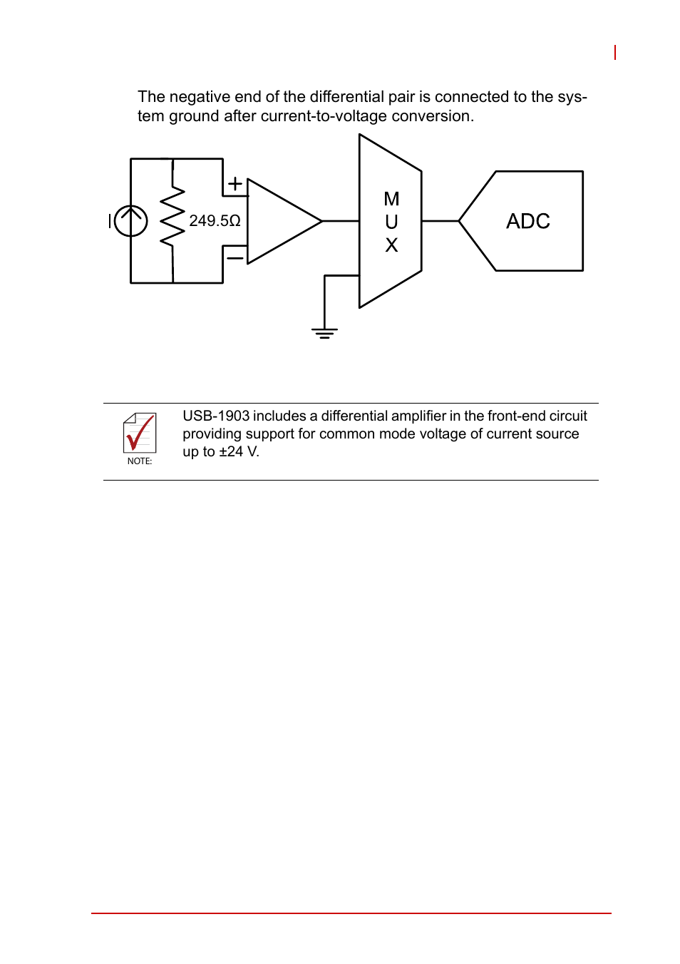 Figure 2-19, Current input | ADLINK USB-1903 User Manual | Page 43 / 84