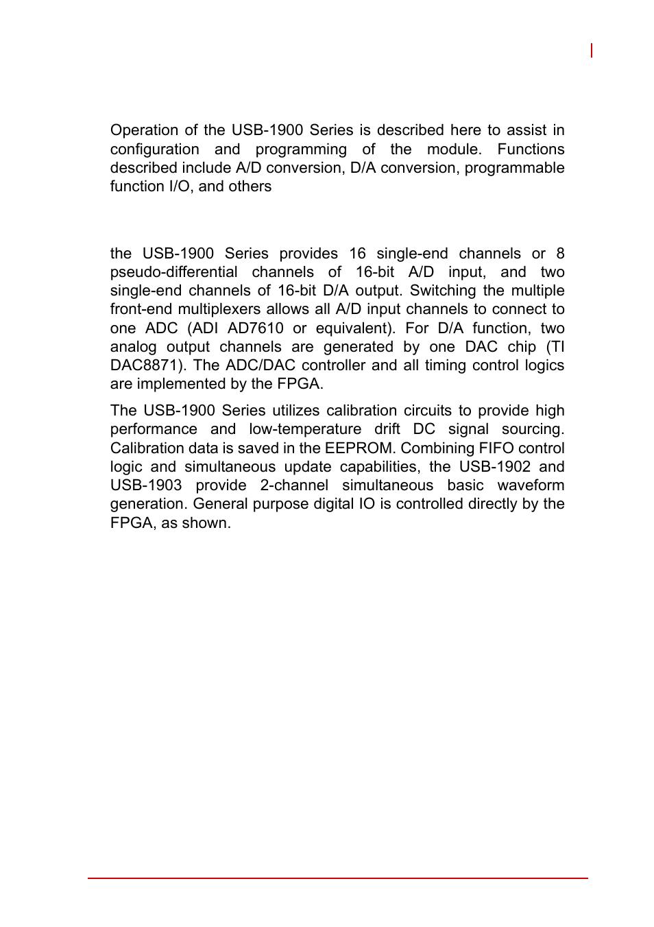 4 operation, 1 signal function, Operation | Usb-1, Signal function, 4operation | ADLINK USB-1903 User Manual | Page 49 / 84