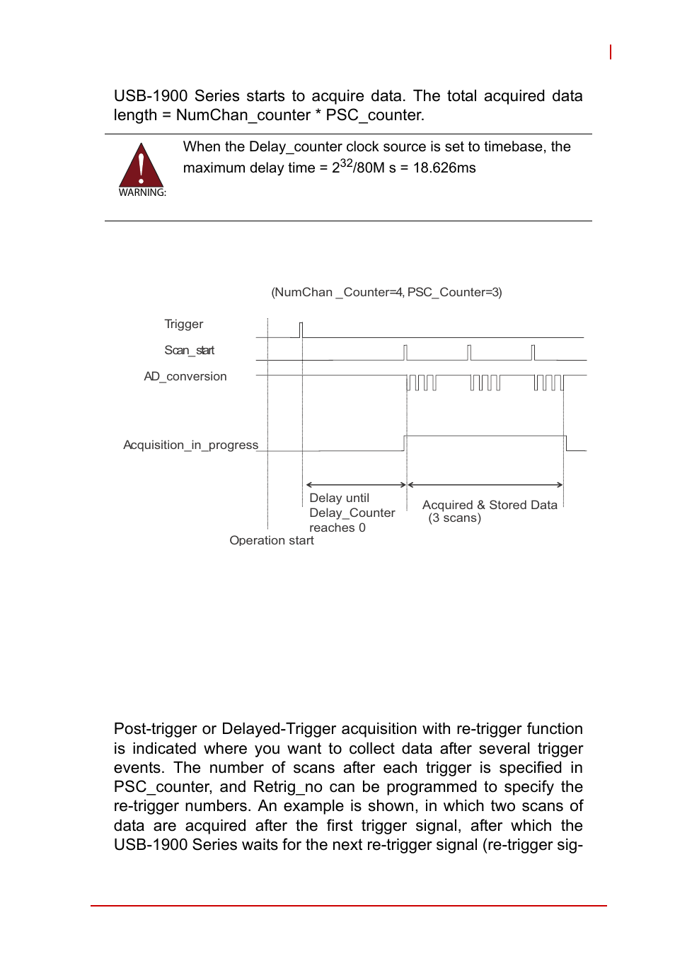 Figure 4-8, Delayed trigger | ADLINK USB-1903 User Manual | Page 59 / 84