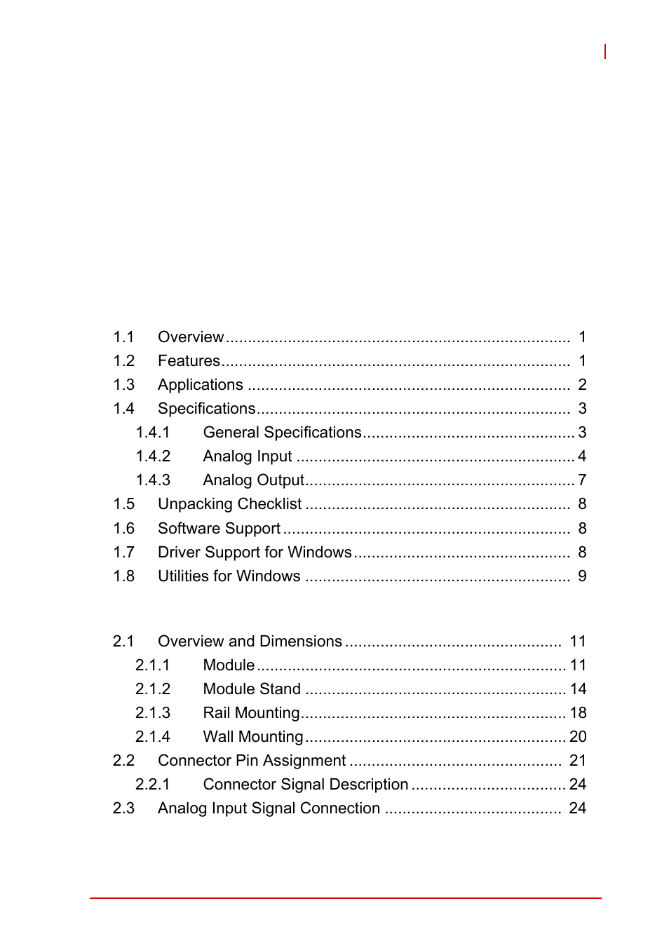 ADLINK USB-1903 User Manual | Page 7 / 84