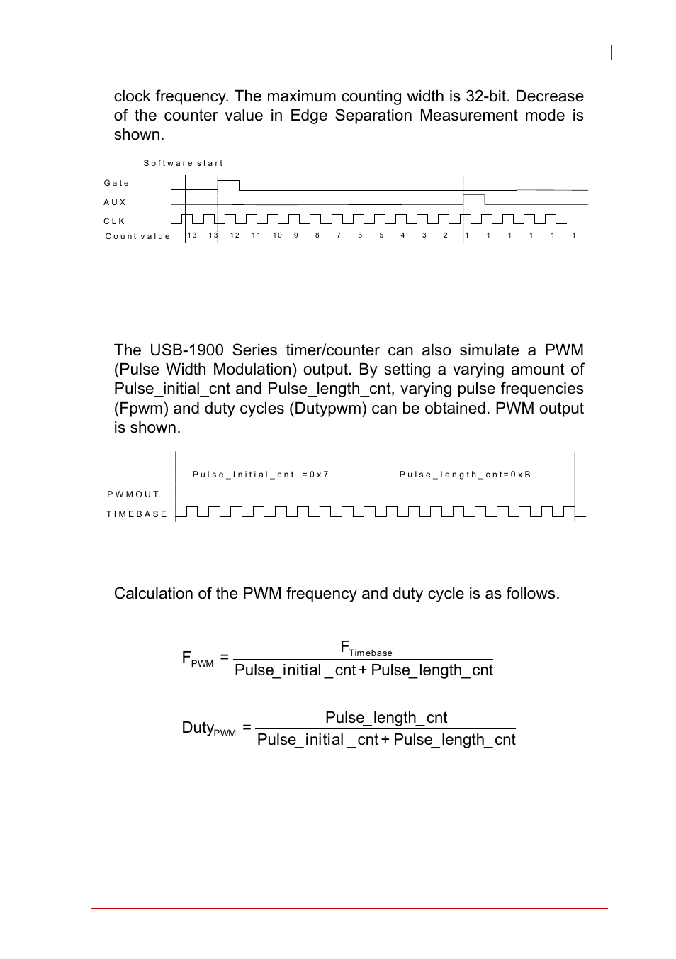 10 mode 10: pwm output, Mode 10: pwm output, Figure 4-26 | Mode 9-edge separation measurement, Figure 4-27, Mode 10-pwm output | ADLINK USB-1903 User Manual | Page 77 / 84