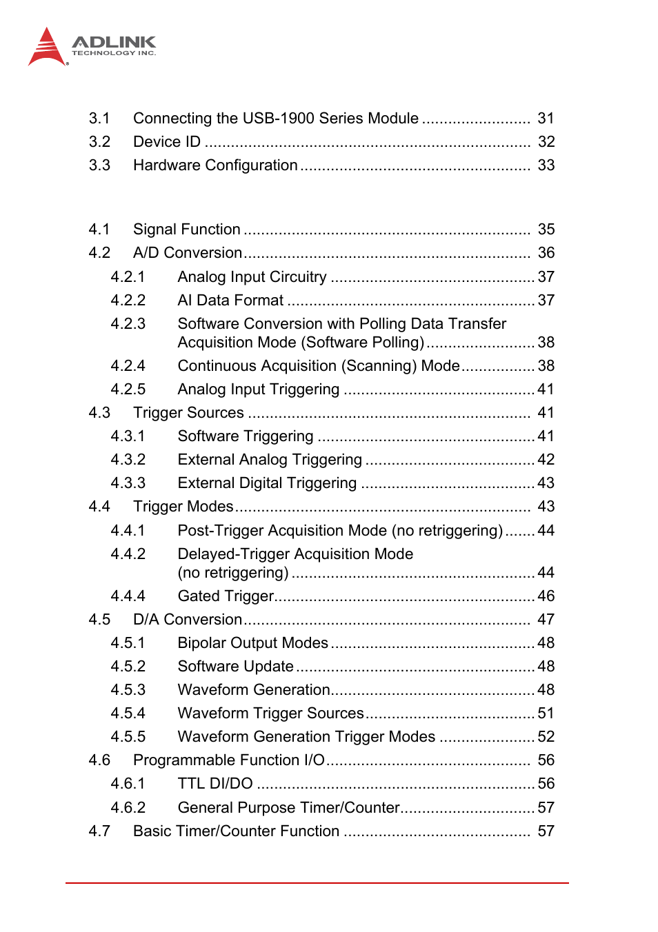 ADLINK USB-1903 User Manual | Page 8 / 84