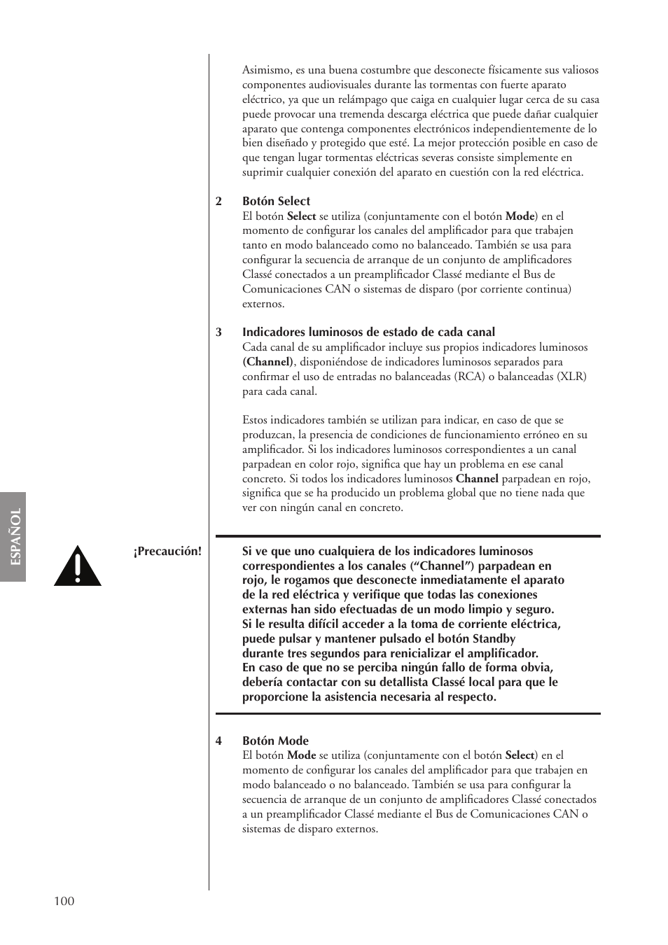 Classe Audio CA-5100 User Manual | Page 100 / 180