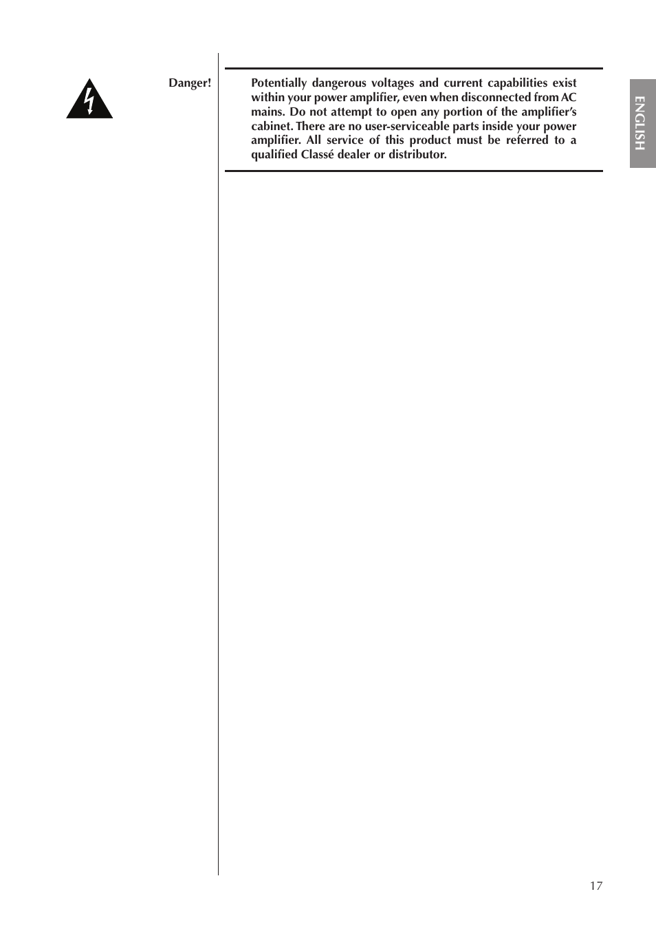 Classe Audio CA-5100 User Manual | Page 17 / 180